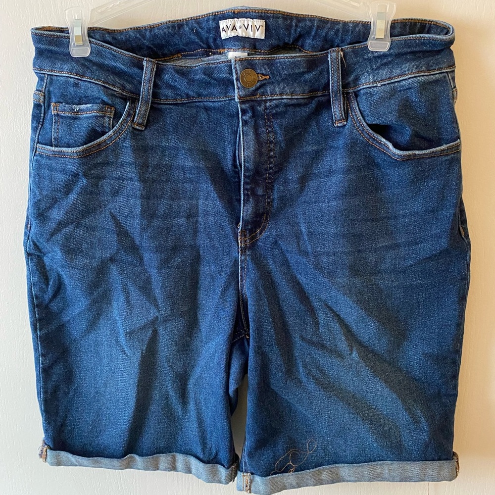 Dark Wash Bermuda Short
